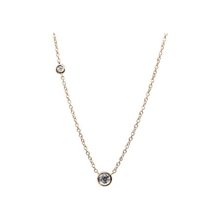 Collier Isabelle Barrier en or rose et diamants naturels